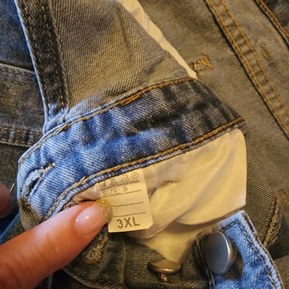 Overall jean skirt
